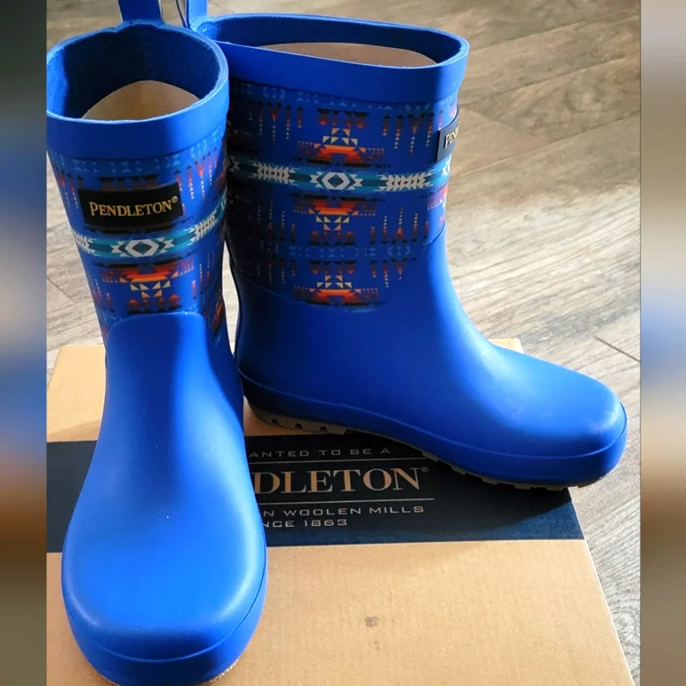 Pendleton PILOT ROCK Mid Rain Boots Gorpcore Western Boho Cabincore Granola NEW
